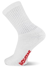 Wolverine Men's 4 Pack Crew Rib Stay Up Top Band Socks  Sock Size:10-13/Shoe Size: 6-12