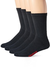 Wolverine Men's 4 Pack Crew Rib Stay Up Top Band Socks  Shoe Size:9-13 (Large)