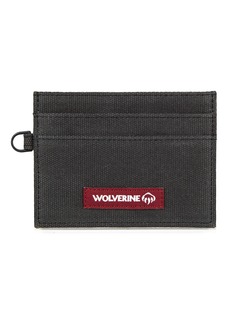 WOLVERINE Men's RFID Blocking Rugged Card Case Wallets and Money Clips (Avail Canvas Or Leather) Guardian Cotton-Onyx