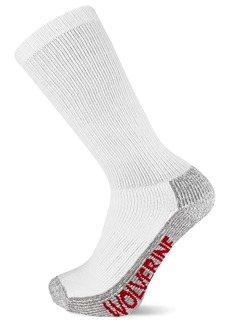 Wolverine Men's Cotton-Blend Cushioned Socks (Pack of Two)  Large/Shoe Size 9-13
