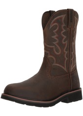 Wolverine Men's Rancher Round Soft-Toe Western Construction Boot  7 Extra Wide US