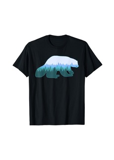 Wolverine Print Landscape - Animal Wolverine T-Shirt