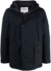 Woolrich button-up padded hooded coat