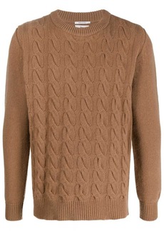 Woolrich cable-knit crew neck jumper