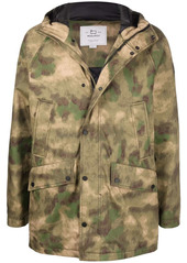 Woolrich camouflage-print down jacket