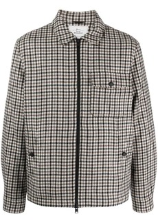 Woolrich checked wool-blend shirt jacket