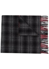 Woolrich double wool check scarf
