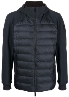 Woolrich hybrid feather-down soft-shell jacket