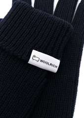 Woolrich logo knitted gloves