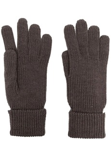 Woolrich logo-patch knitted gloves