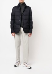 Woolrich logo-patch padded coat