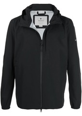 Woolrich logo-patch zip-up jacket