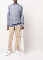 Woolrich melange-knit round-neck jumper