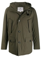 Woolrich multi-pocket hooded parka coat