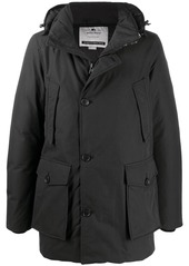 Woolrich off-centre buttoned coat