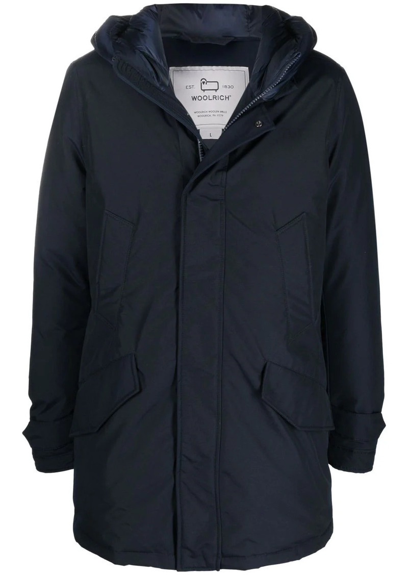 Woolrich padded zip-up hooded coat