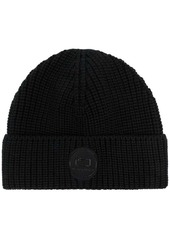 Woolrich ribbed-knit logo-patch beanie