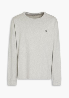 Woolrich - Appliquéd cotton-jersey T-shirt - Gray - S