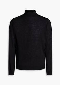 Woolrich - Logo-embroidered wool turtleneck sweater - Black - S
