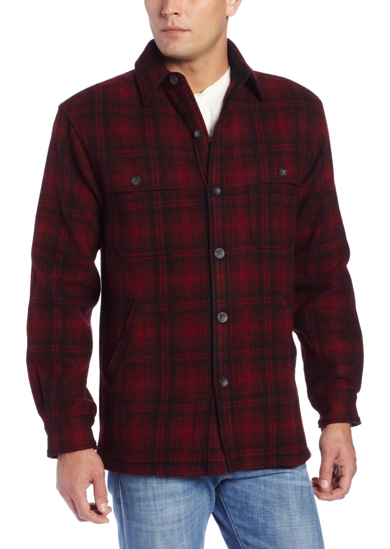 Woolrich Woolrich Men's Wool Stag Shirt Jac RED HUNT (Red) Size M | Tops