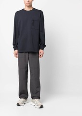 Woolrich zip-pocket crew-neck sweatshirt