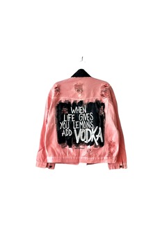Wren \'vodka Please\' Denim Jacket - XL - Also in: S, L, M