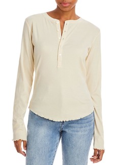 WSLY Womens Tencel Ribbed Henley