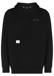 WTAPS logo-embroidered cotton hoodie