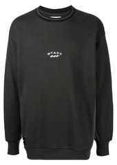 WTAPS logo-print crew neck sweatshirt