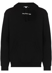 WTAPS slogan-print cotton hoodie