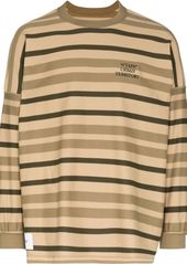 WTAPS striped oversized sweatshirt