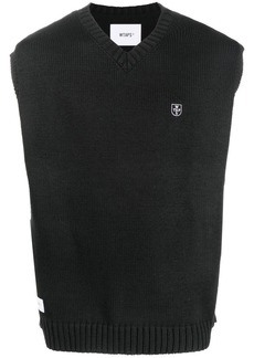 WTAPS v-neck ribbed knit vest