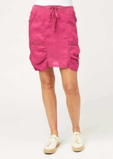 XCVI Leland Skirt In Rubellite Pigment