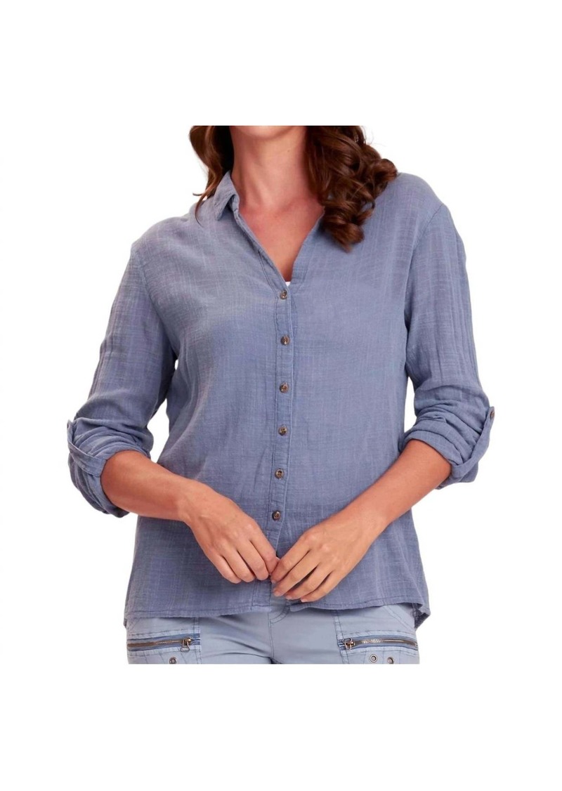 XCVI Porter Blouse In River Dale