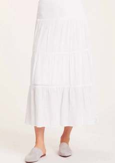 XCVI Sirius Tiered Skirt In White
