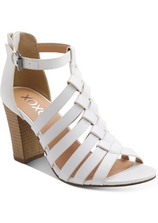 XOXO Baxter Womens Faux Leather Strappy Heels