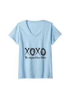 Womens XoXo The Original Love Letters V-Neck T-Shirt