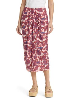XÍRENA Celia Floral Cotton & Silk Skirt