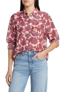 XÍRENA Floral Beau Cotton & Silk Button-Up Shirt