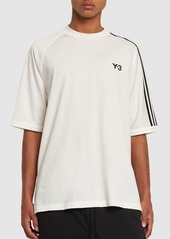 Y-3 3-stripe Logo Cotton T-shirt