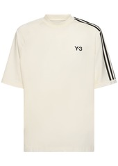 Y-3 3-stripe Logo Cotton T-shirt