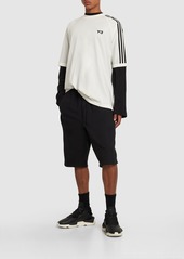 Y-3 3-stripe Logo Cotton T-shirt