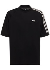 Y-3 3-stripe Logo Cotton T-shirt