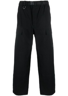 Y-3 belted-waist wide-leg trousers