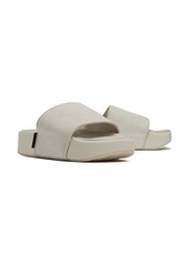 Y-3 leather flatform slides