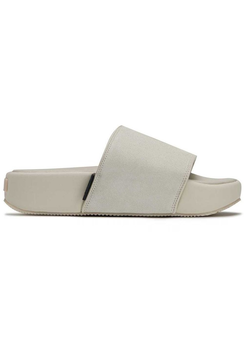 Y-3 leather flatform slides