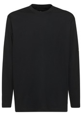 Y-3 Logo Cotton Jersey Long Sleeve T-shirt