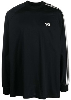 Y-3 Yohji Yamamoto logo-print 3-Stripes sweatshirt