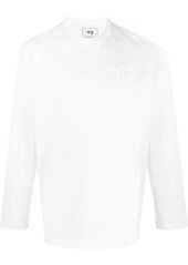 Y-3 logo print long-sleeved T-shirt