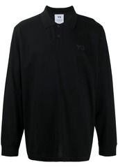 Y-3 long sleeved polo shirt